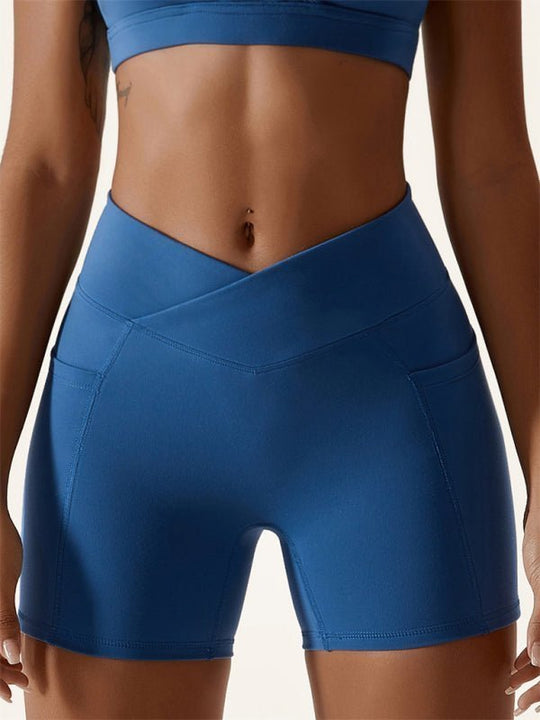 Crossover Waist Active Shorts - Choice SelectionsSport shorts