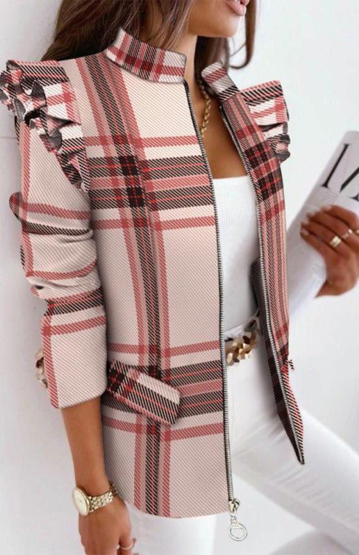 Long Sleeve Printed Coat - Choice Selections