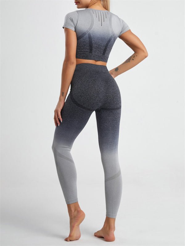 Ombré Gradient Hang Dye Yoga Two - Piece Suit - Choice SelectionsYoga set