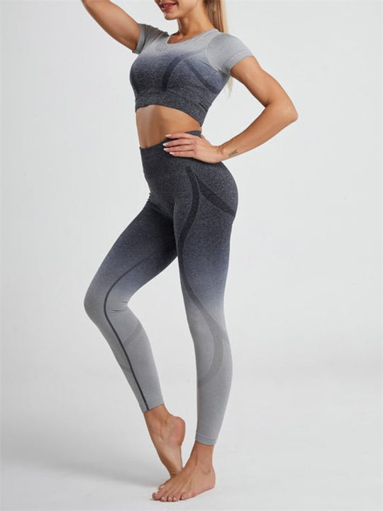 Ombré Gradient Hang Dye Yoga Two - Piece Suit - Choice SelectionsYoga set