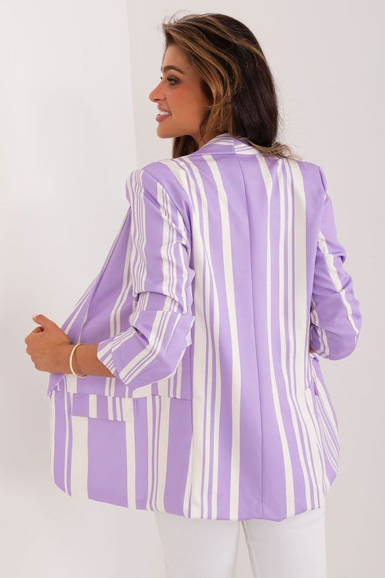 Orchid Stripe Luxe Jacket - Choice Selections