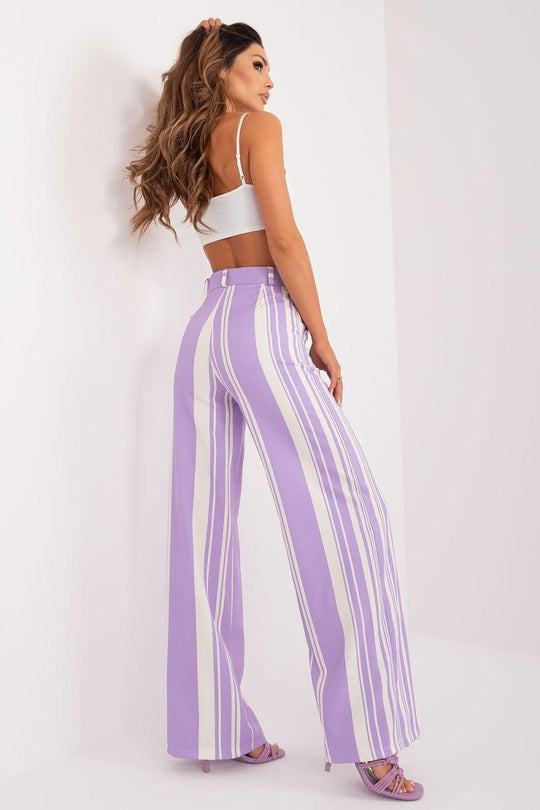 Orchid Stripe Luxe Trousers - Choice Selections