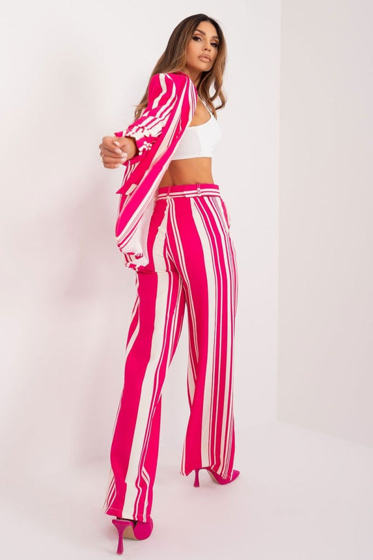 Orchid Stripe Luxe Trousers - Choice Selections