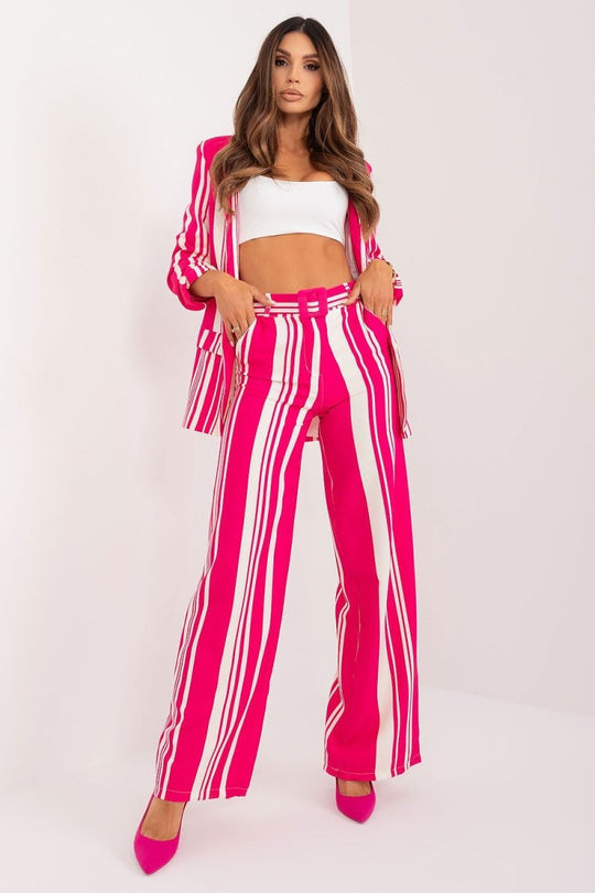 Orchid Stripe Luxe Trousers - Choice Selections