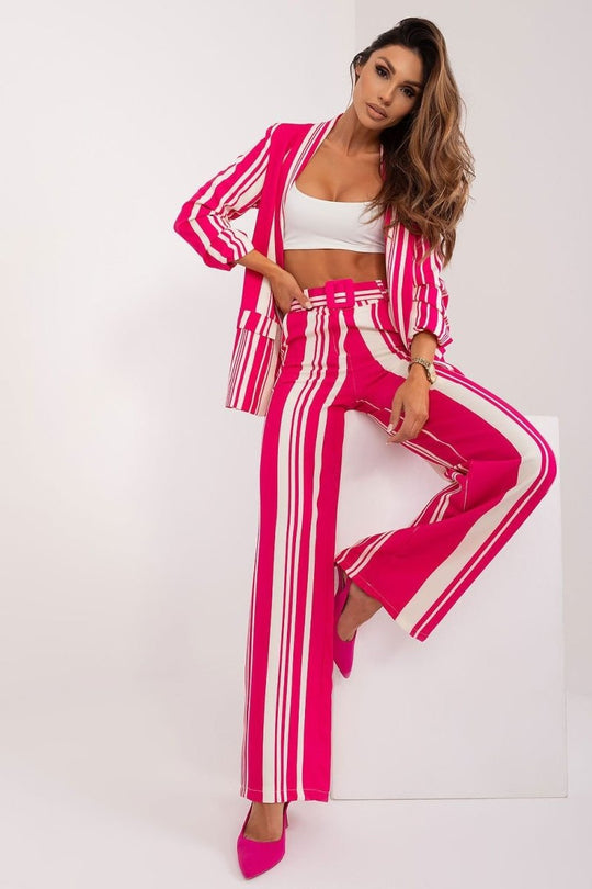 Orchid Stripe Luxe Trousers - Choice Selections