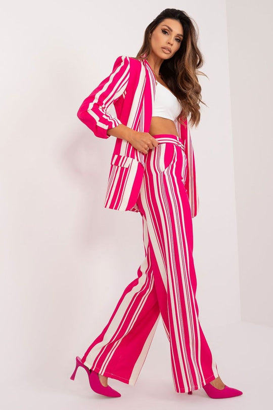 Orchid Stripe Luxe Trousers - Choice Selections