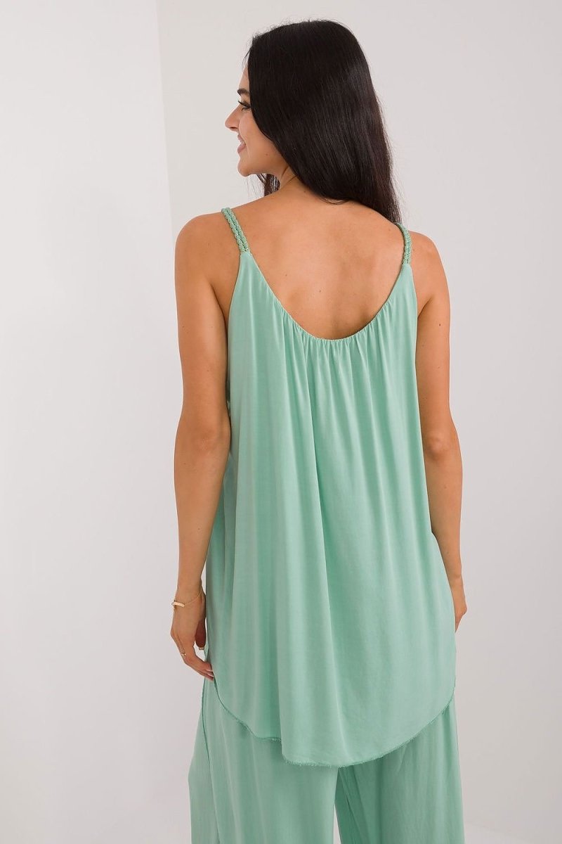 Pleated Long Flowing Top - Choice Selections