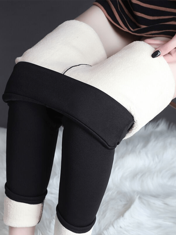 Plush Lamb Fleece Lined Leggings - Choice Selections