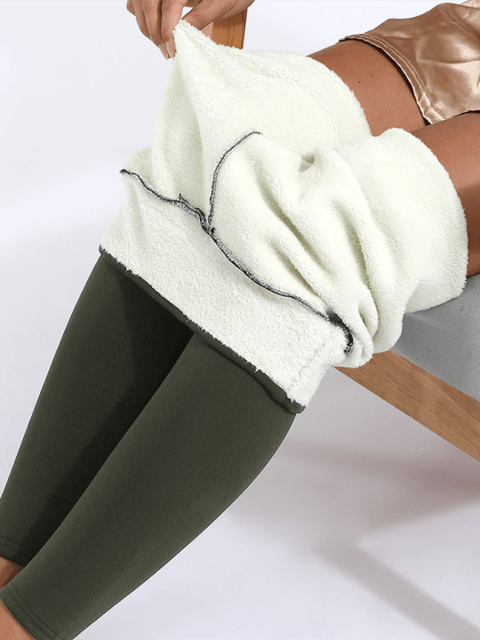 Plush Lamb Fleece Lined Leggings - Choice Selections