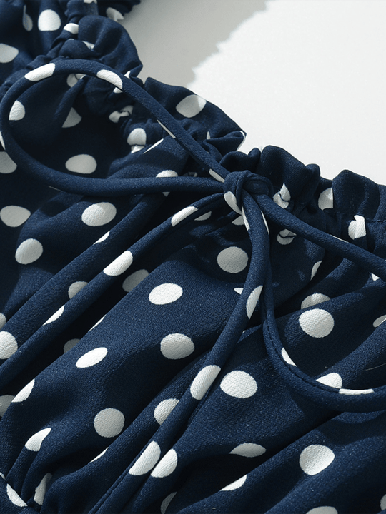 Polka Dot Print Slip Dress - Choice Selections