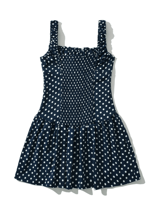 Polka Dot Print Slip Dress - Choice Selections