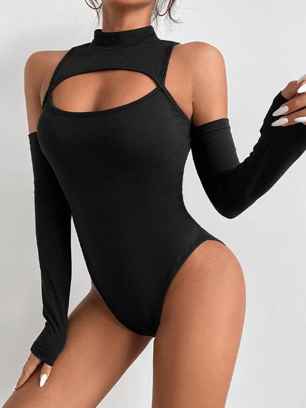 Sexy Cutout Long Sleeve Bodysuit - Choice SelectionsBodysuit