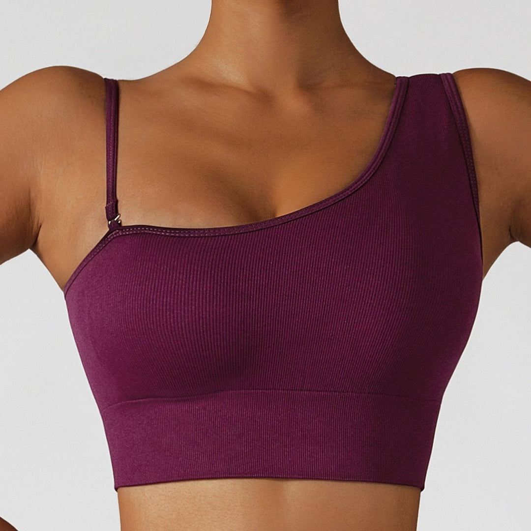 Summer Sexy Oblique Shoulder Yoga Top - Choice Selections