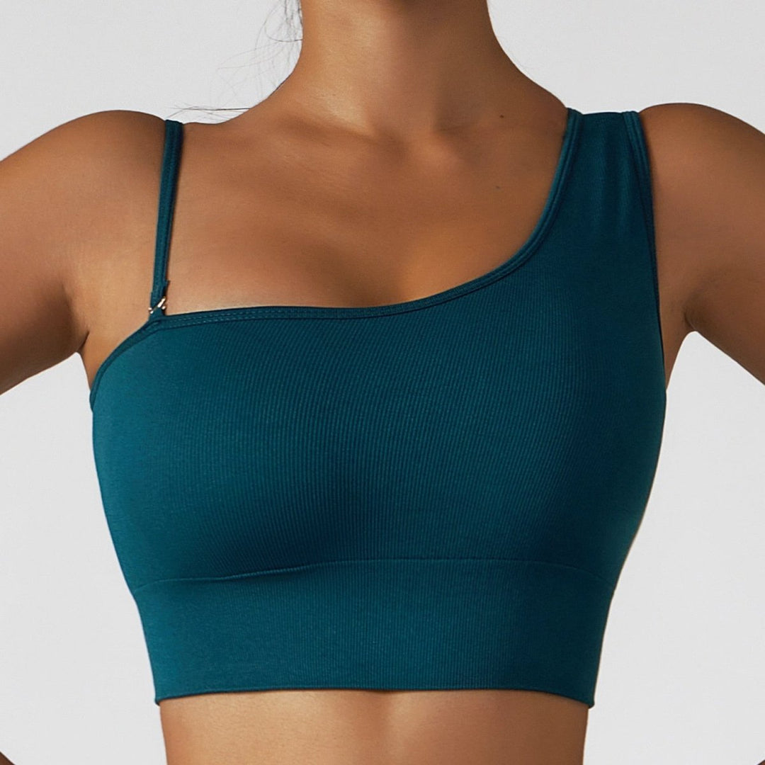 Summer Sexy Oblique Shoulder Yoga Top - Choice Selections