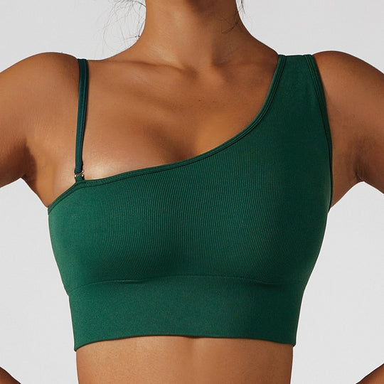 Summer Sexy Oblique Shoulder Yoga Top - Choice Selections