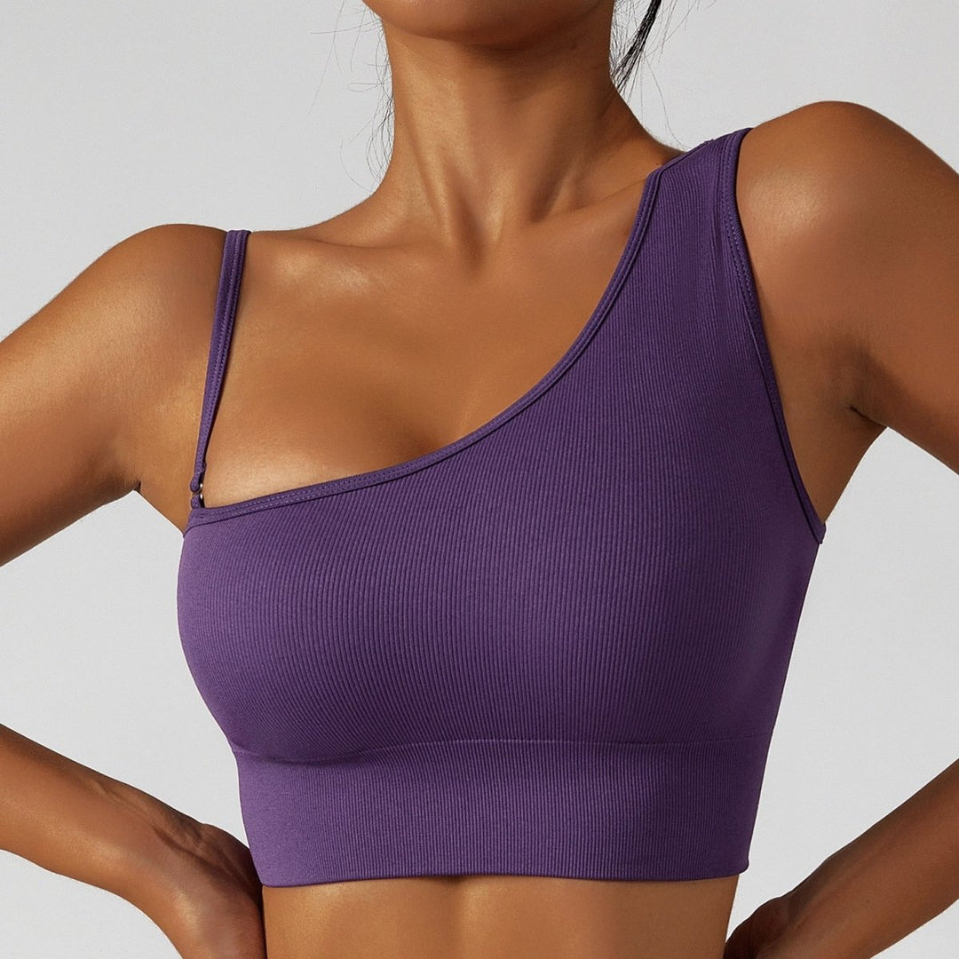 Summer Sexy Oblique Shoulder Yoga Top - Choice Selections