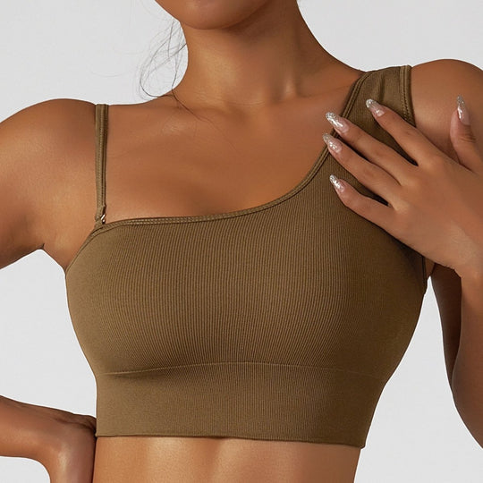 Summer Sexy Oblique Shoulder Yoga Top - Choice Selections