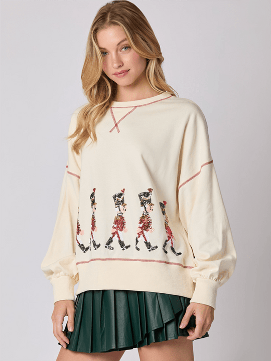 Women's Festive Sequin Soldier Jumper - Choice SelectionsJumper